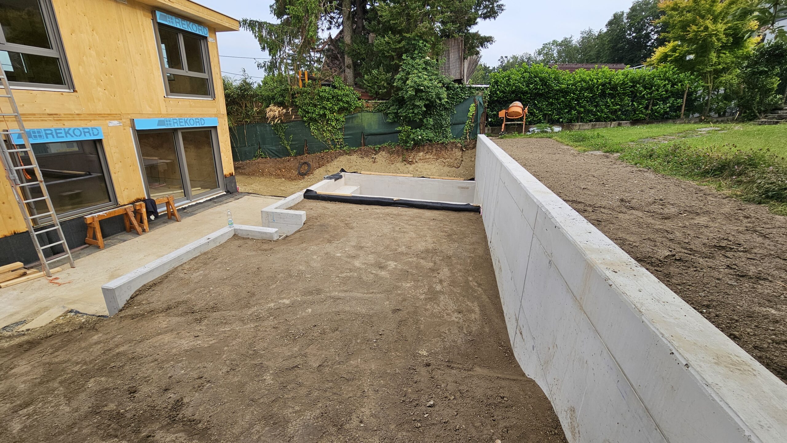 Wolkenbau Baustelle Außenansicht